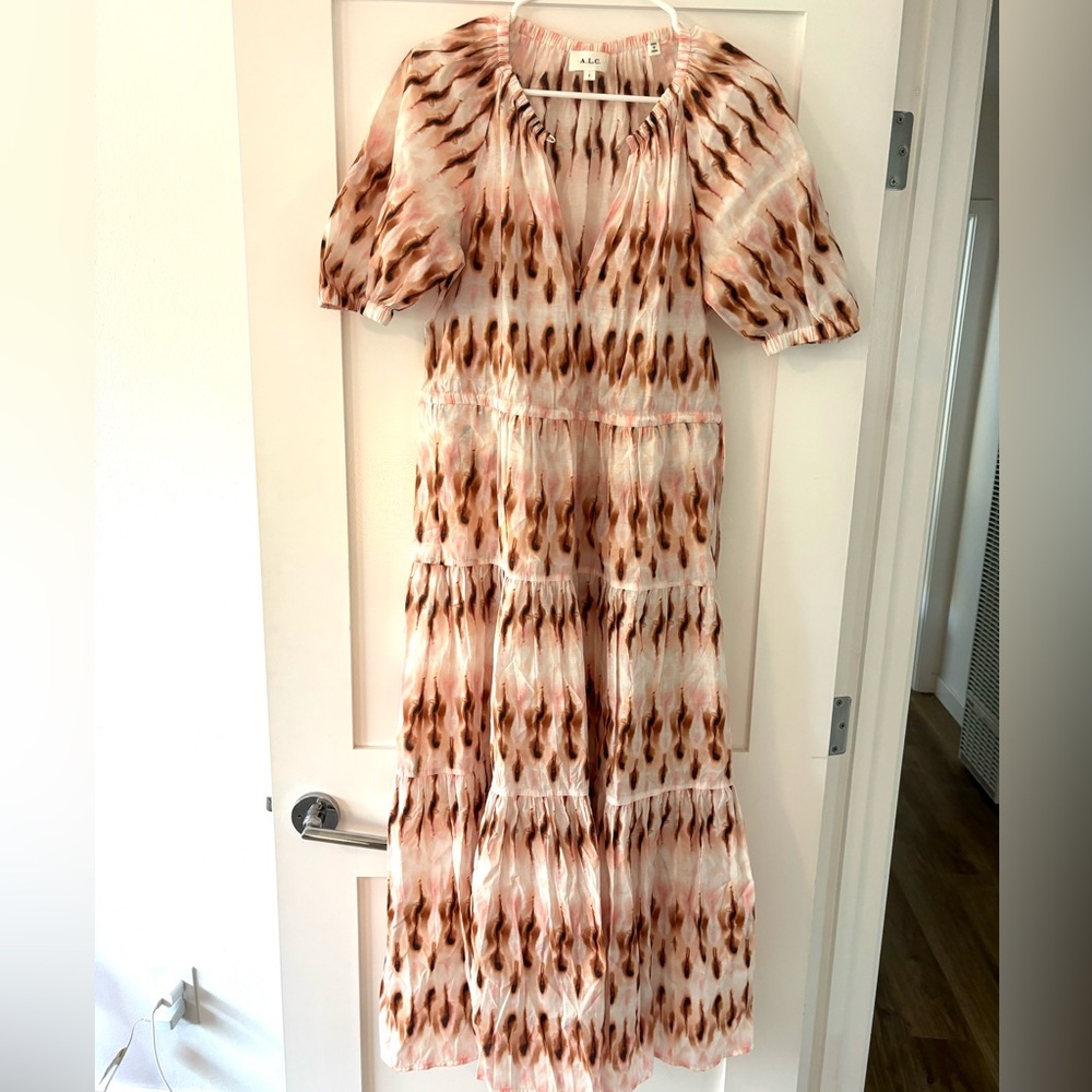 A.L.C Tie-Dye Print Long Dress